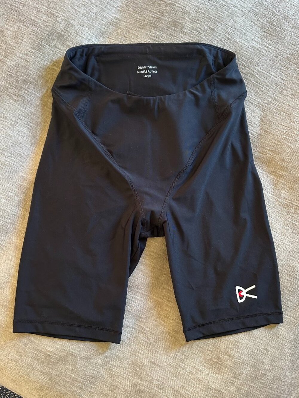 DISTRICT VISION | 9in Recycled Maya Half‎ Tights (black size large) Running Bike